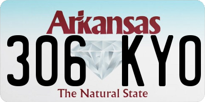 AR license plate 306KYO
