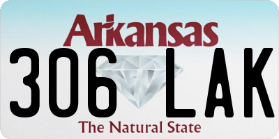 AR license plate 306LAK