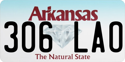 AR license plate 306LAO
