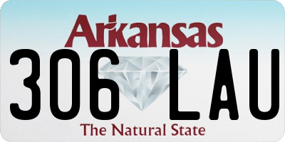 AR license plate 306LAU