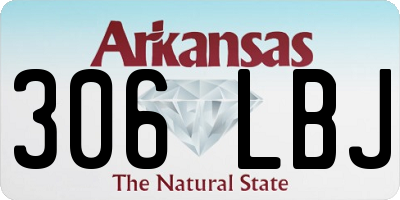 AR license plate 306LBJ
