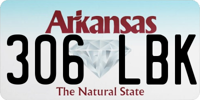 AR license plate 306LBK