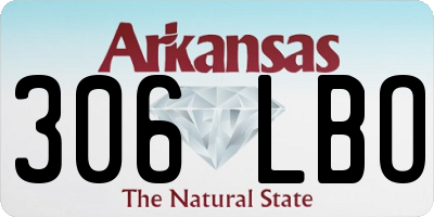 AR license plate 306LBO