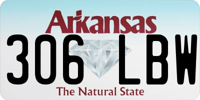 AR license plate 306LBW
