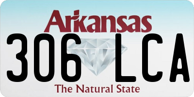 AR license plate 306LCA