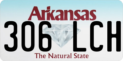 AR license plate 306LCH