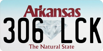 AR license plate 306LCK