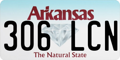 AR license plate 306LCN