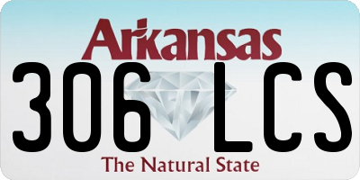 AR license plate 306LCS