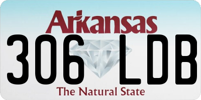AR license plate 306LDB