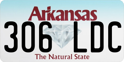 AR license plate 306LDC