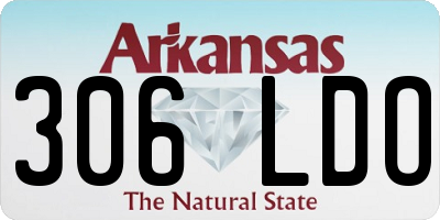 AR license plate 306LDO