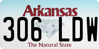 AR license plate 306LDW