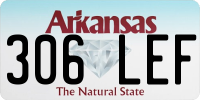 AR license plate 306LEF