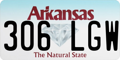 AR license plate 306LGW