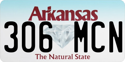 AR license plate 306MCN