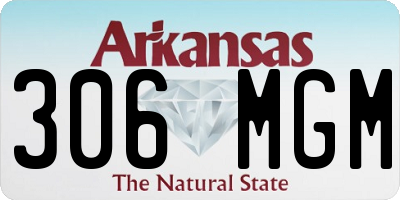 AR license plate 306MGM