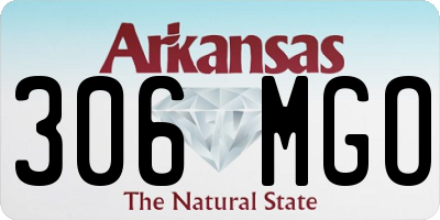 AR license plate 306MGO