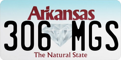 AR license plate 306MGS