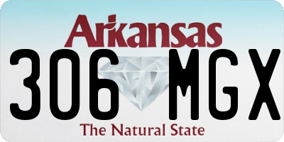 AR license plate 306MGX