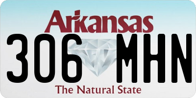 AR license plate 306MHN
