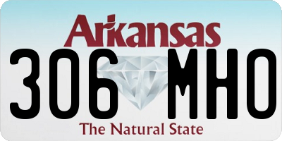 AR license plate 306MHO
