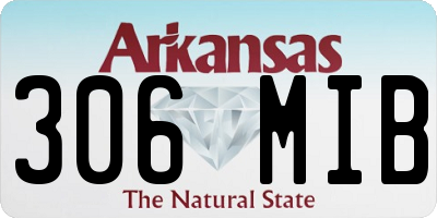 AR license plate 306MIB