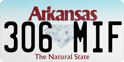 AR license plate 306MIF