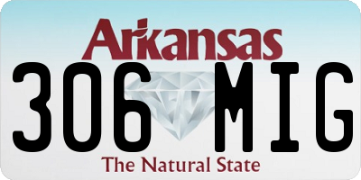 AR license plate 306MIG