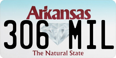 AR license plate 306MIL