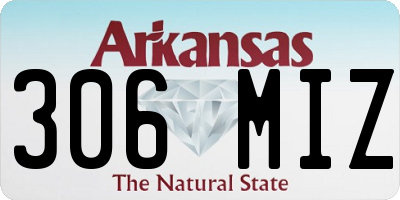 AR license plate 306MIZ