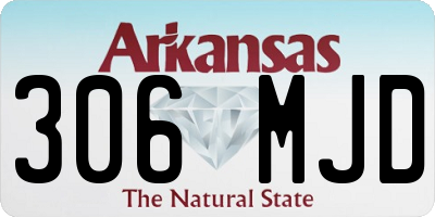 AR license plate 306MJD