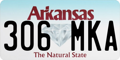 AR license plate 306MKA