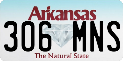 AR license plate 306MNS