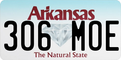 AR license plate 306MOE