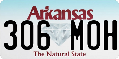 AR license plate 306MOH
