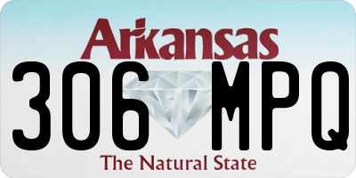 AR license plate 306MPQ