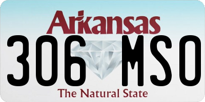 AR license plate 306MSO