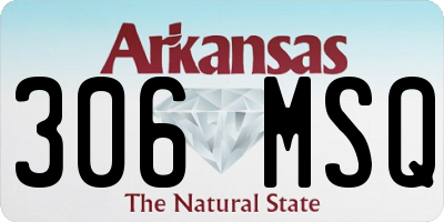 AR license plate 306MSQ
