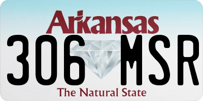 AR license plate 306MSR