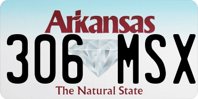 AR license plate 306MSX