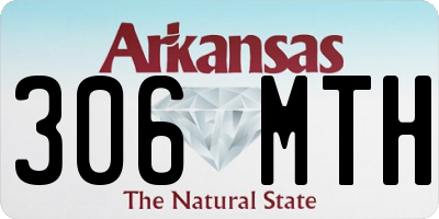 AR license plate 306MTH