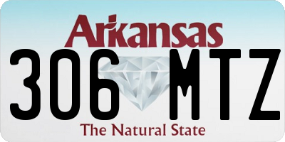 AR license plate 306MTZ