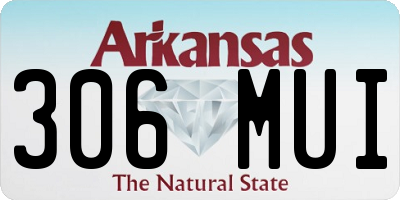 AR license plate 306MUI