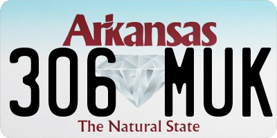 AR license plate 306MUK
