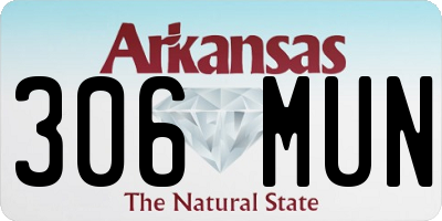 AR license plate 306MUN