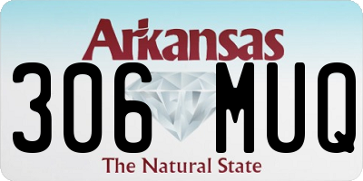 AR license plate 306MUQ