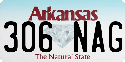 AR license plate 306NAG