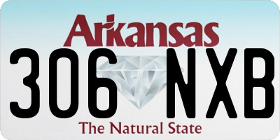 AR license plate 306NXB