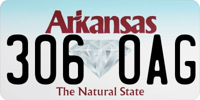 AR license plate 306OAG